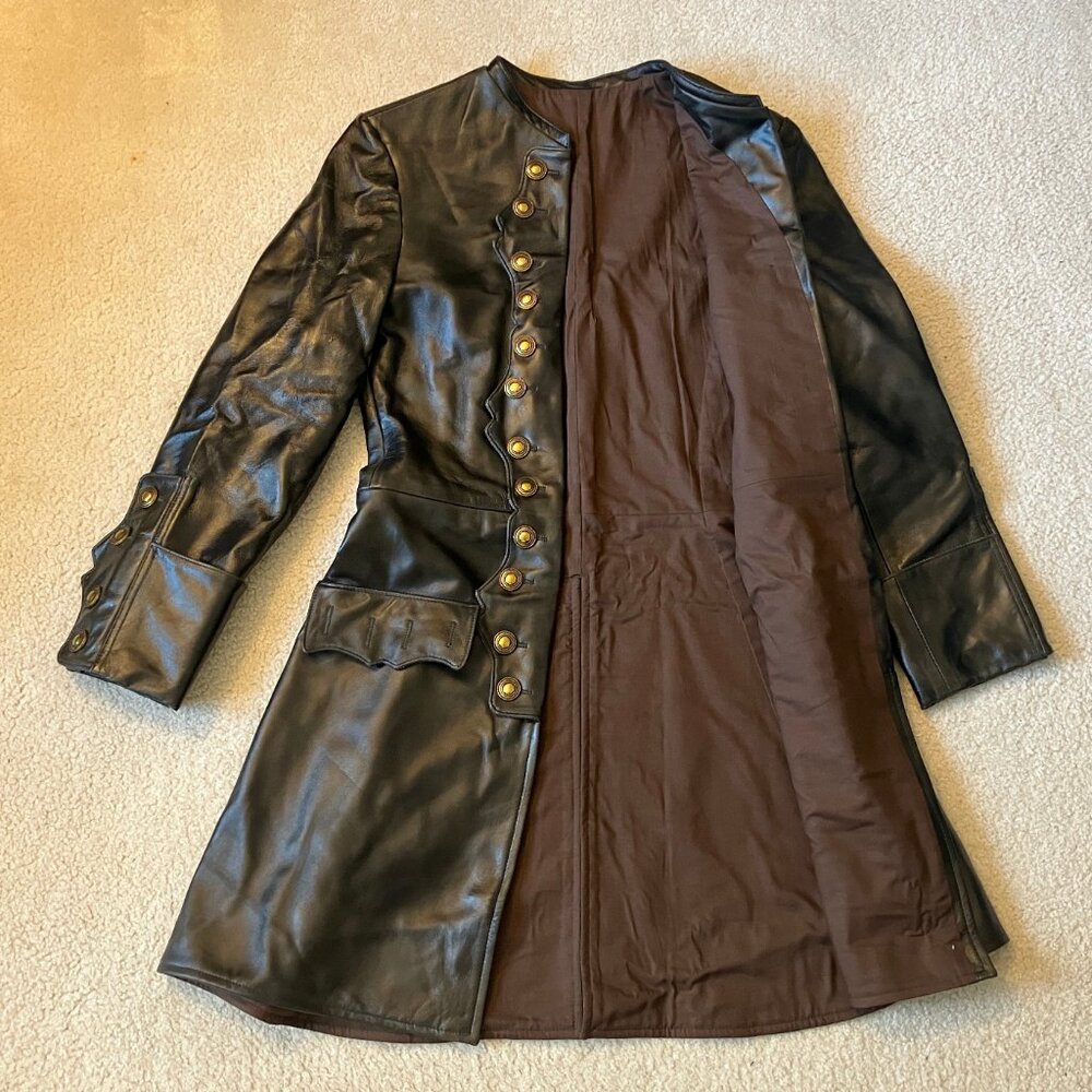 Pirates of the Caribbean Will Turner cosplay leather frock coat - Picture 4 of 14